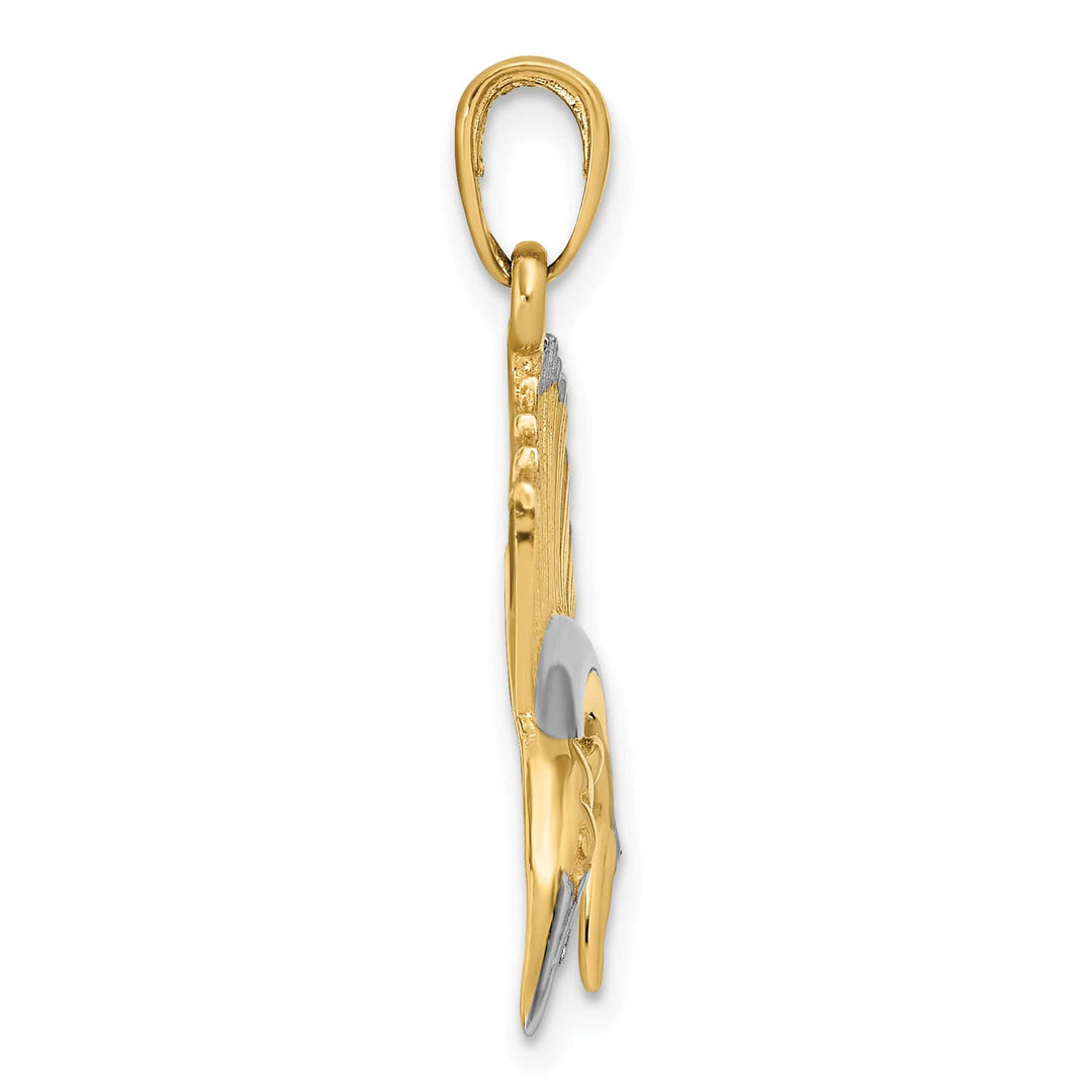 10K Yellow Gold Sailfish Pendant
