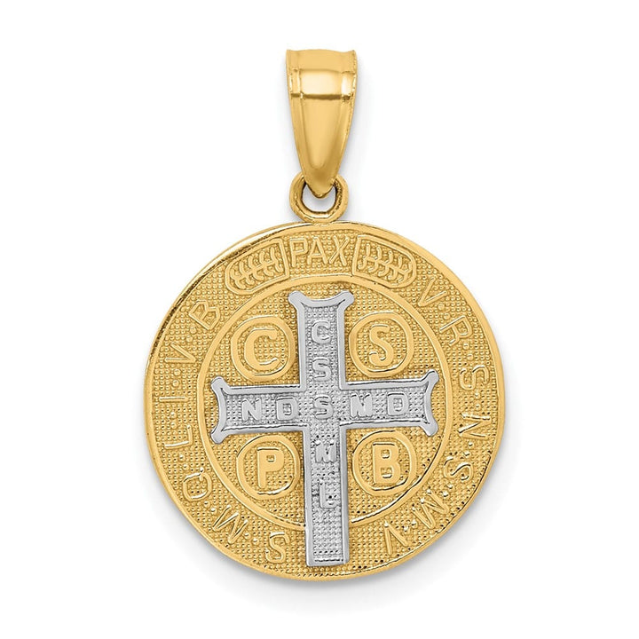 10K Yellow Gold San Benito 14.02 mm x 14.06 mm Medal