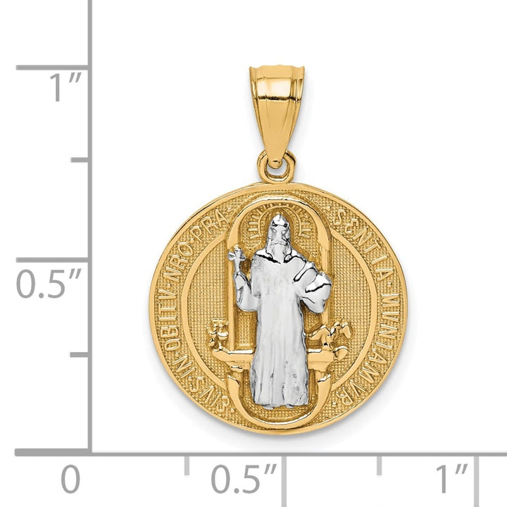 10K Yellow Gold San Benito 16.55 mm x 16.93 mm Medal