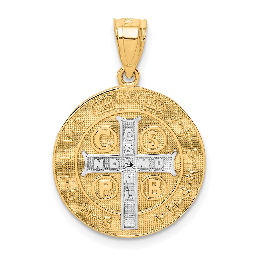 10K Yellow Gold San Benito 16.55 mm x 16.93 mm Medal