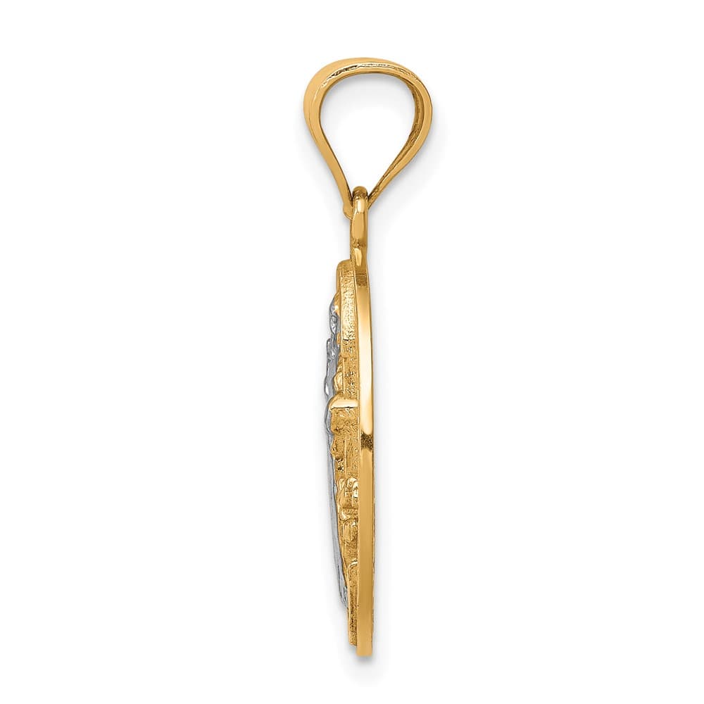 10K Yellow Gold San Benito 16.55 mm x 16.93 mm Medal