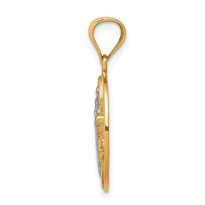10K Yellow Gold San Benito 16.55 mm x 16.93 mm Medal