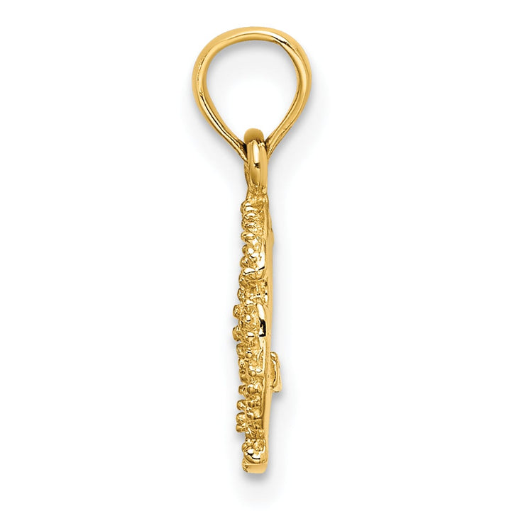 10K Yellow Gold Sand Dollar Charm