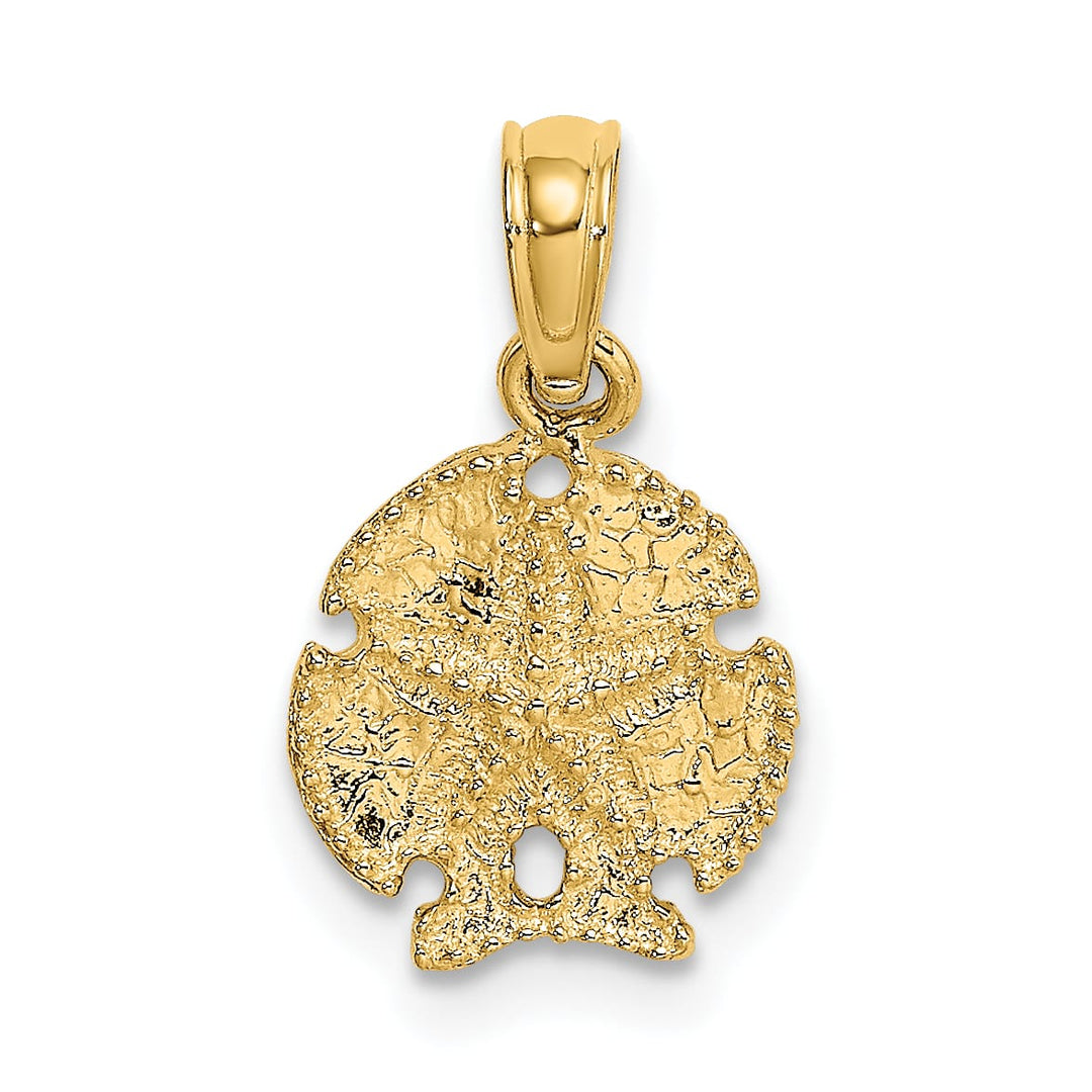 10K Yellow Gold Sand Dollar Charm