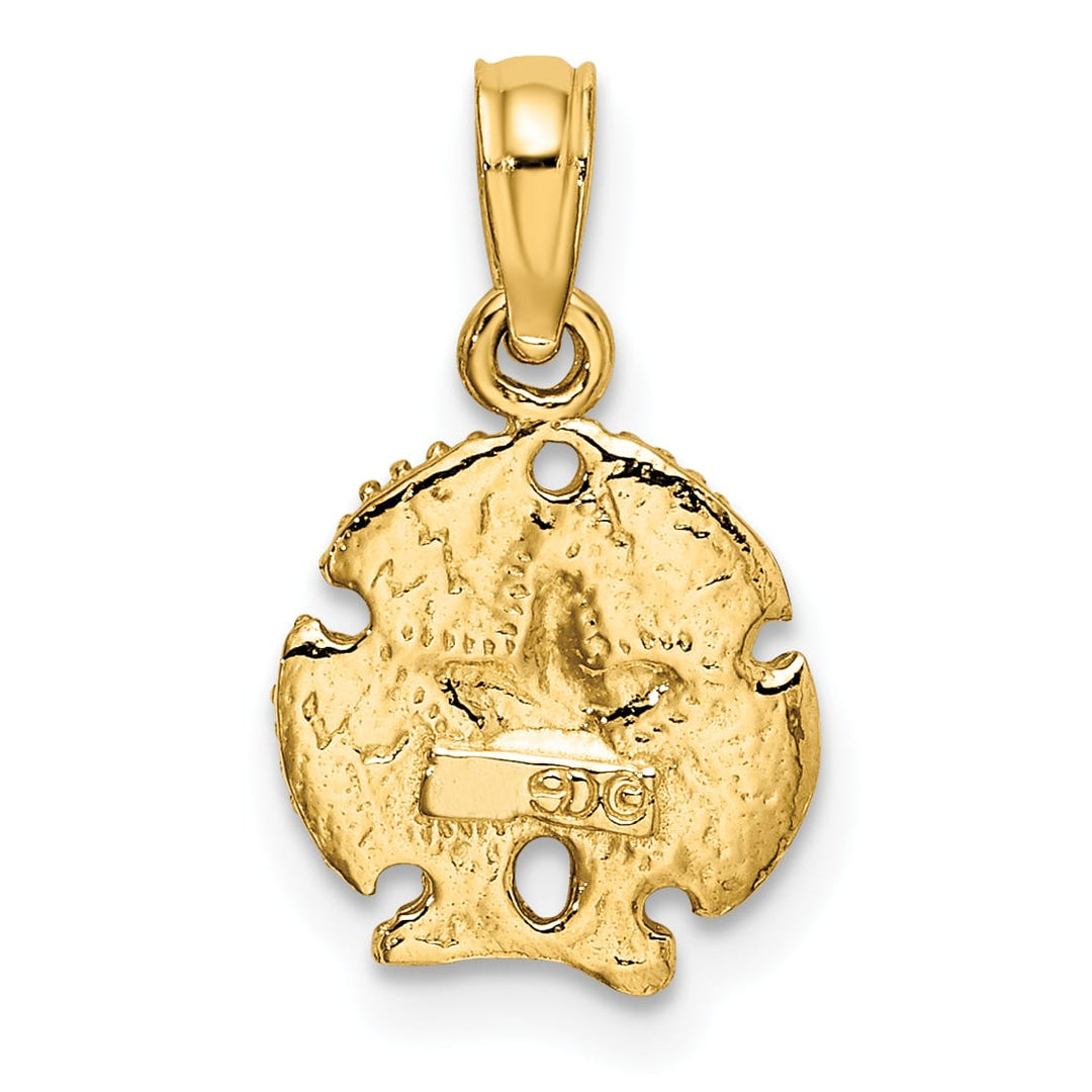 10K Yellow Gold Sand Dollar Charm