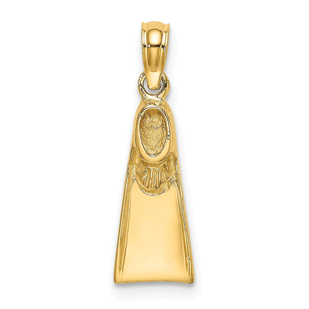 10K Yellow Gold Scuba Flipper Charm