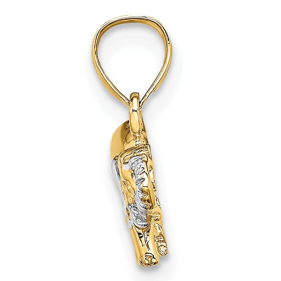 10K Yellow Gold Small Elephant Charm