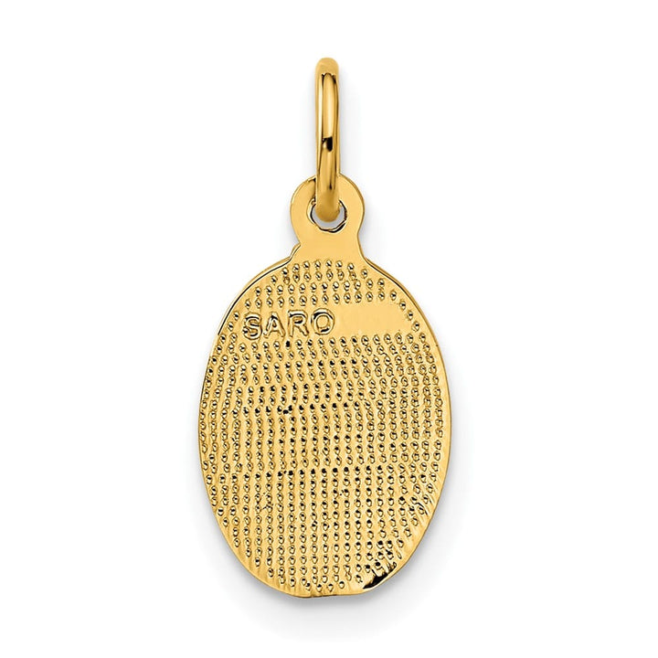 10K Yellow Gold Small Oval St. Christopher Medal
