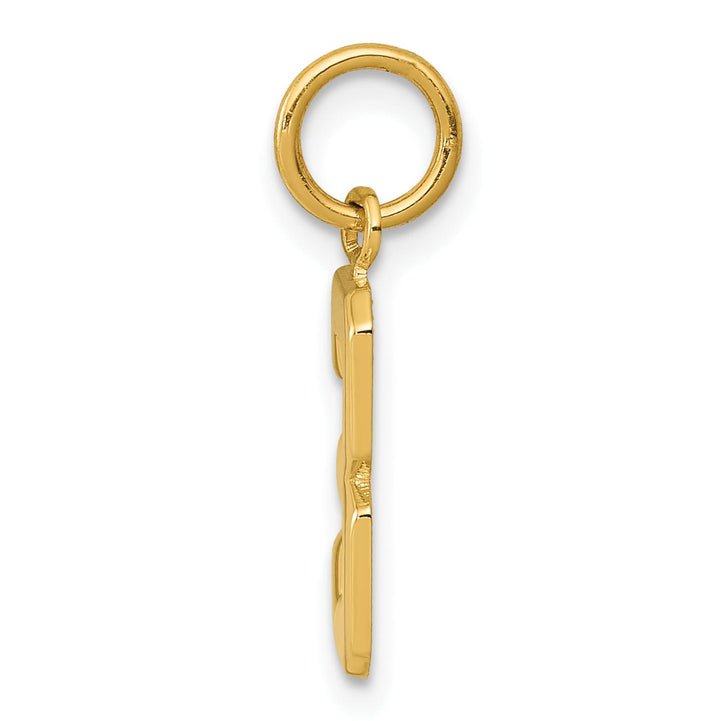 10K Yellow Gold Small Polished Number 03 Charm