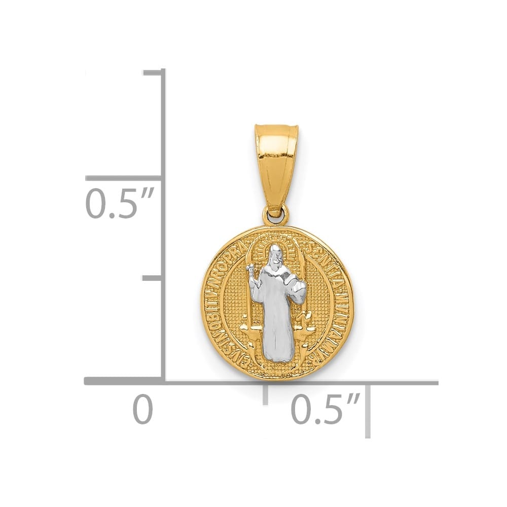 10K Yellow Gold Small San Benito Medal