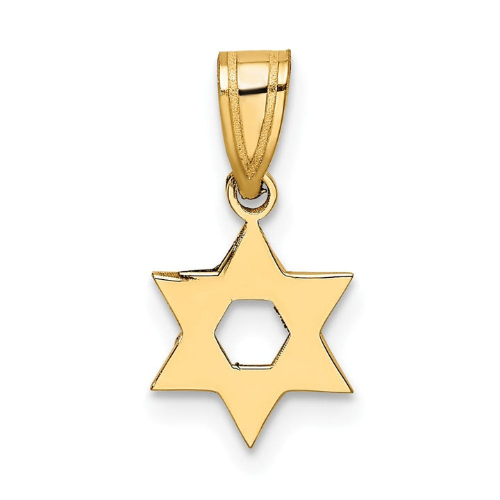 10K Yellow Gold Small Star of David Pendant