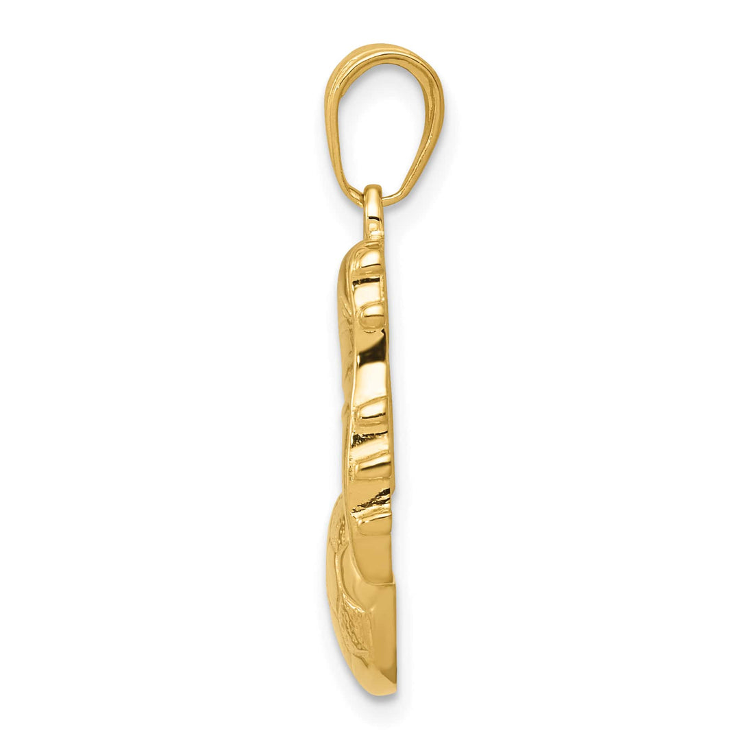 10K Yellow Gold Soccer Ball and Shoe Pendant