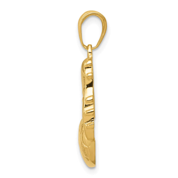 10K Yellow Gold Soccer Ball and Shoe Pendant