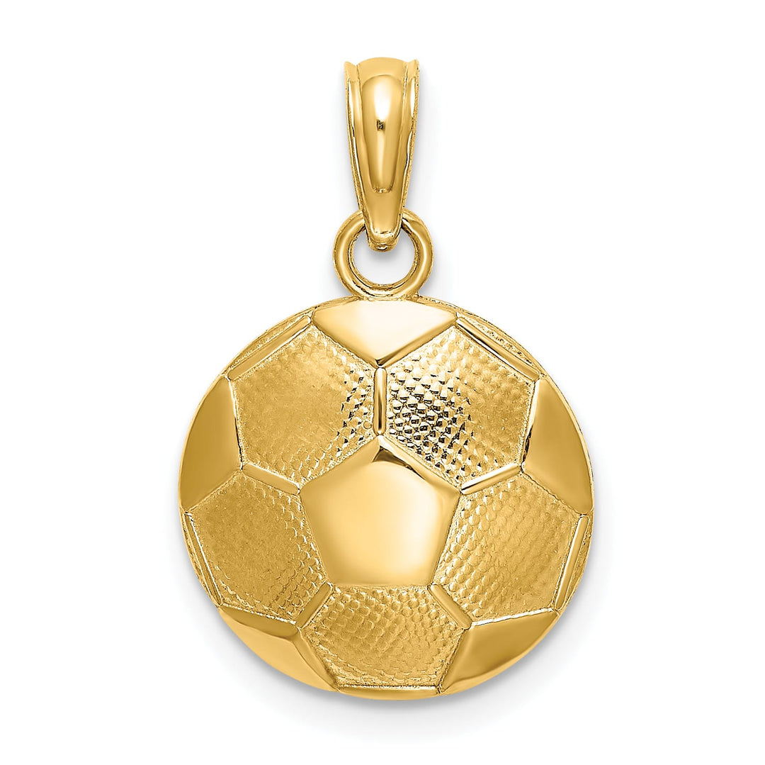 10K Yellow Gold Soccer Ball Charm