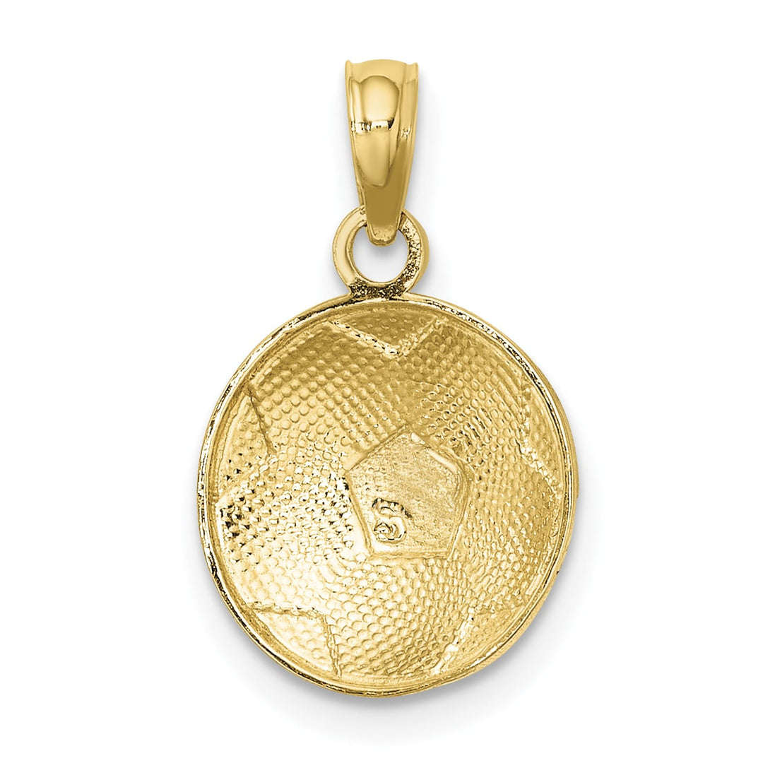 10K Yellow Gold Soccer Ball Charm