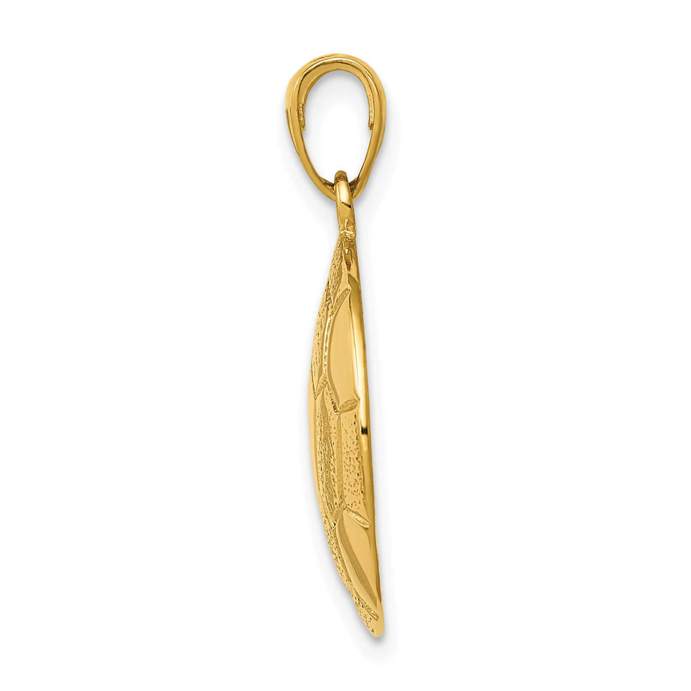 10K Yellow Gold Soccer Ball Pendant