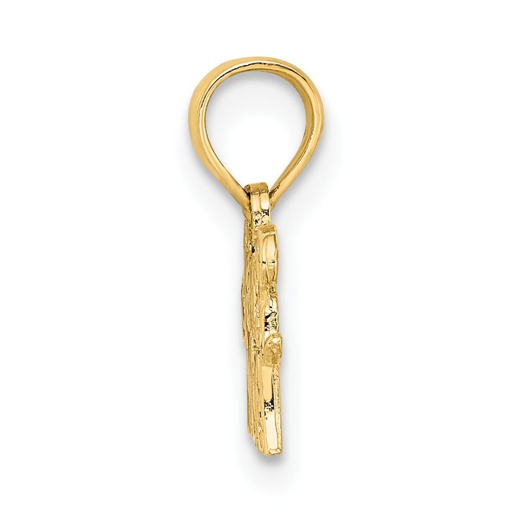 10K Yellow Gold Soccer MOM Charm, Large