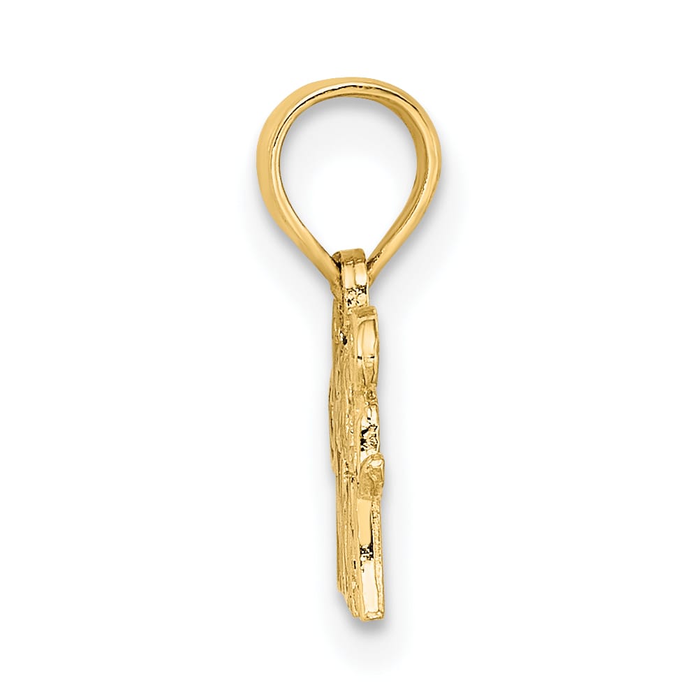 10K Yellow Gold Soccer MOM Charm, Large
