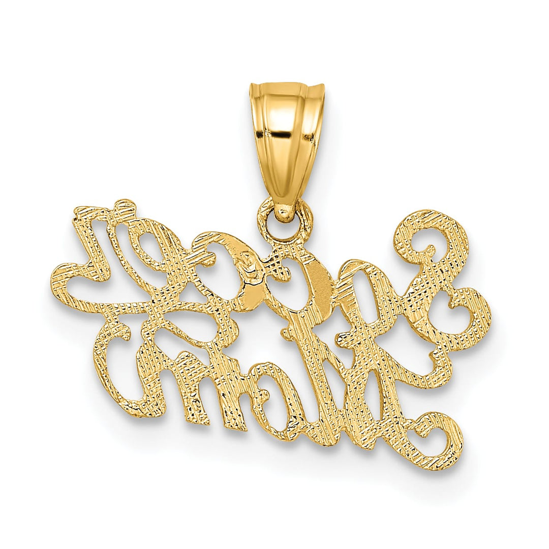 10K Yellow Gold Soccer MOM Charm, Small