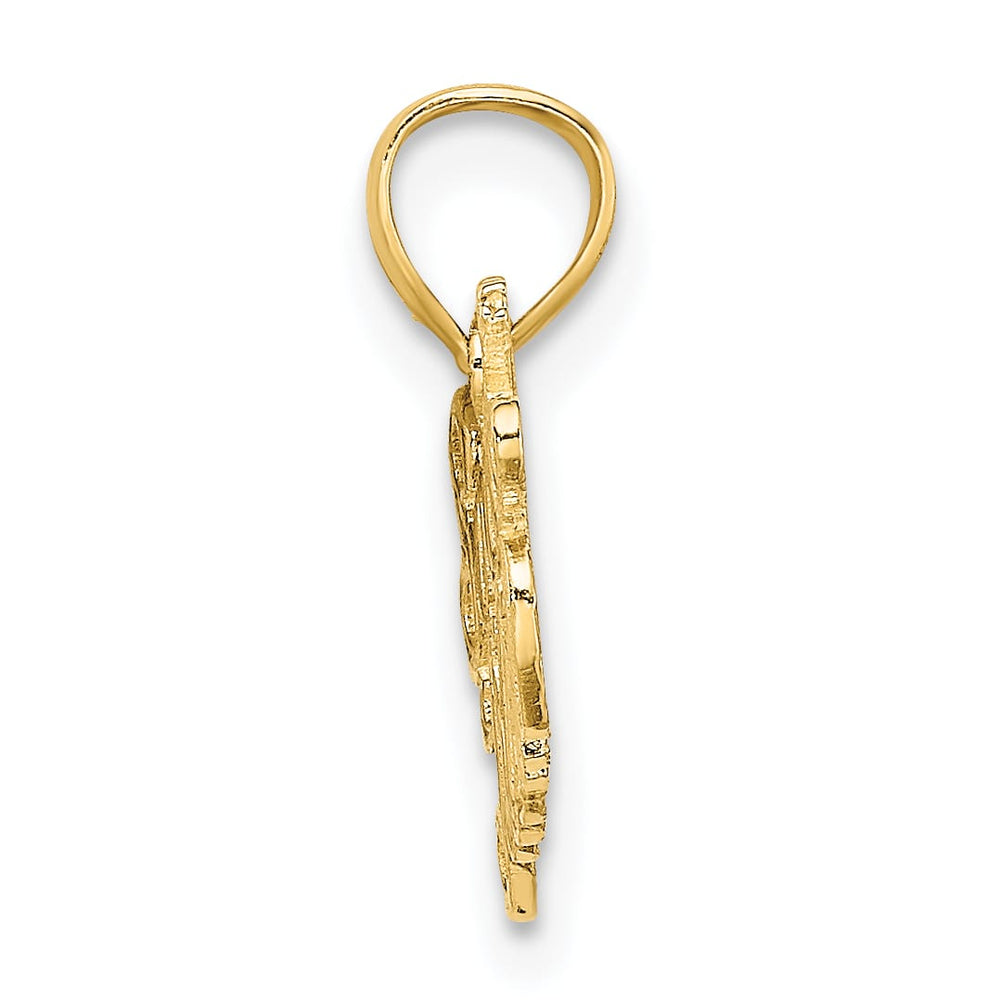 10K Yellow Gold Soccer MOM Charm, Small
