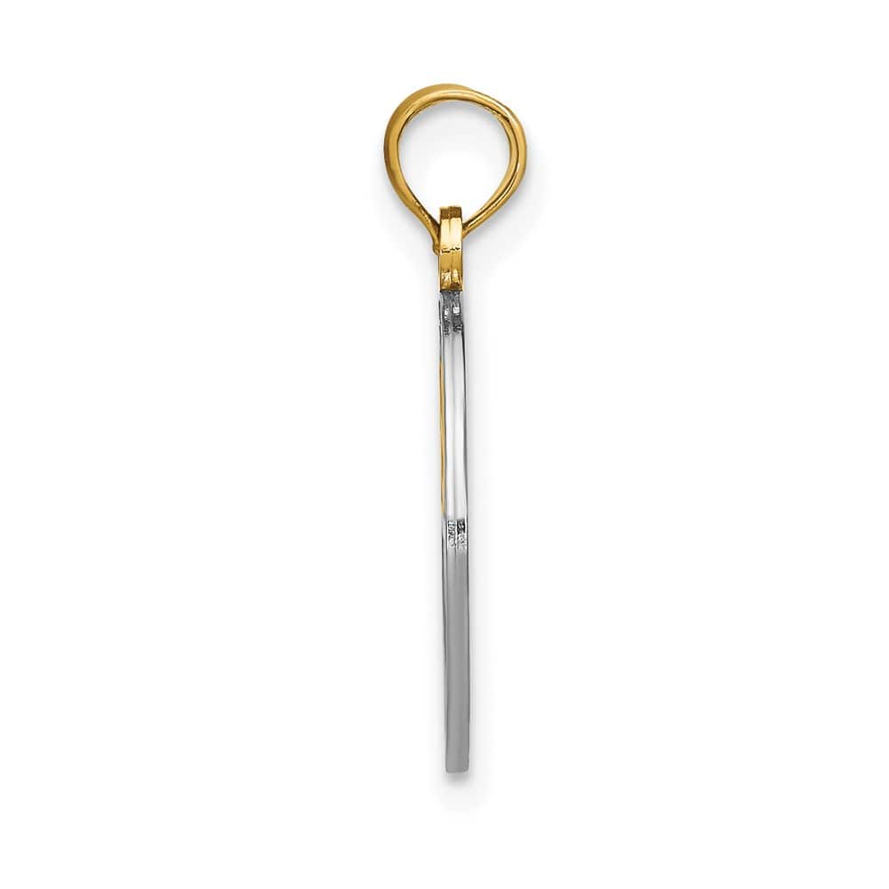 10K Yellow Gold Solid Medium Tree of Life in Round Frame Charm