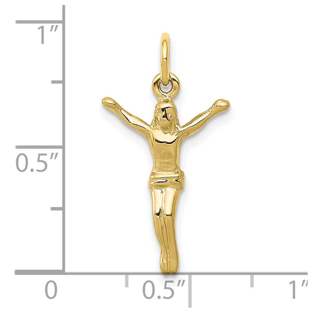10K Yellow Gold Solid Polished Medium Corpus Charm