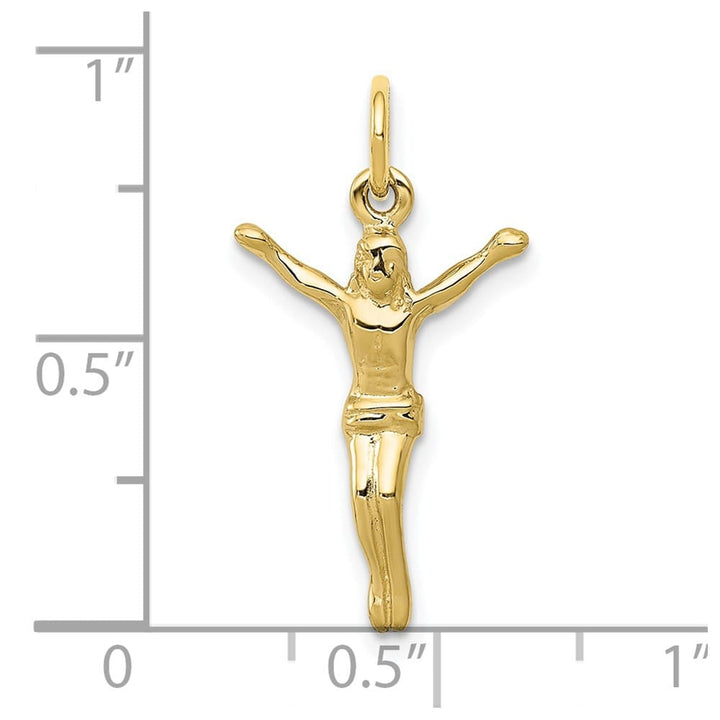 10K Yellow Gold Solid Polished Medium Corpus Charm