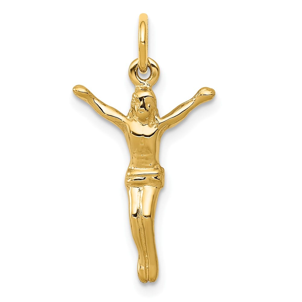 10K Yellow Gold Solid Polished Medium Corpus Charm