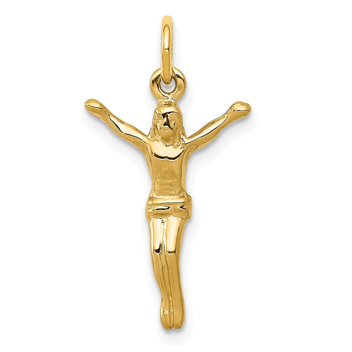 10K Yellow Gold Solid Polished Medium Corpus Charm