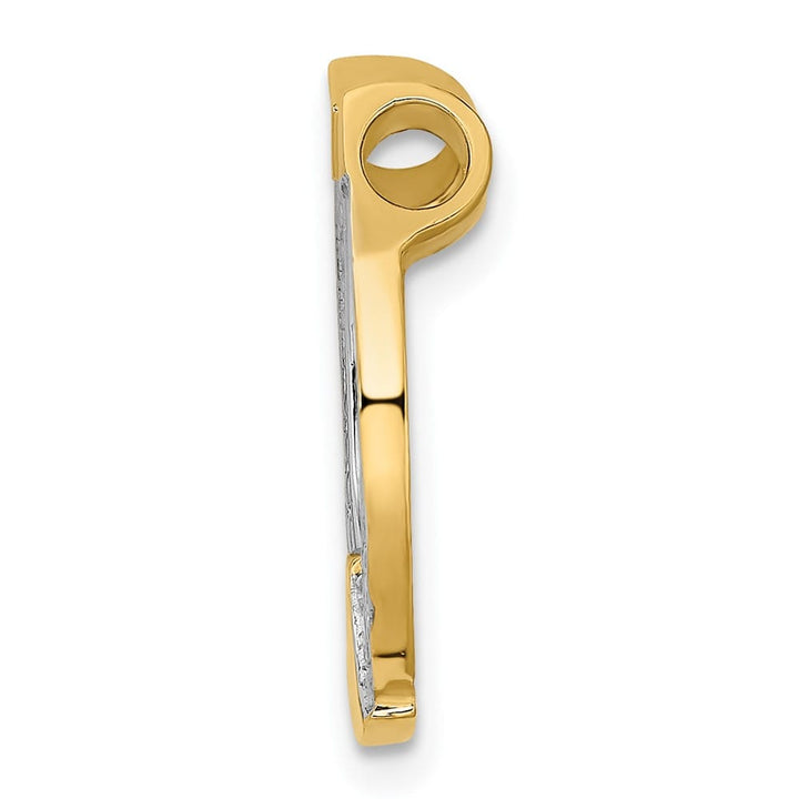 10K Yellow Gold Solid Polished Medium Horseshoe Charm