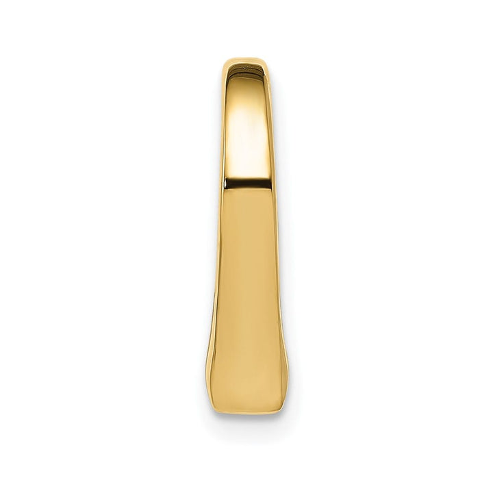 10K Yellow Gold Solid Polished Small Floating Heart Chain Slide