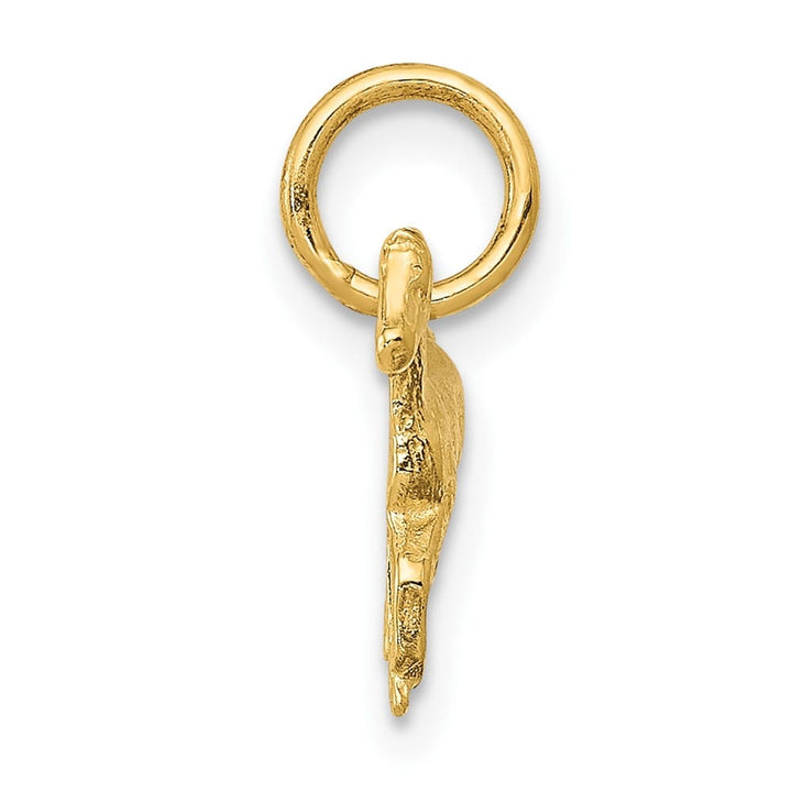 10K Yellow Gold Solid Polished Small Horse Charm