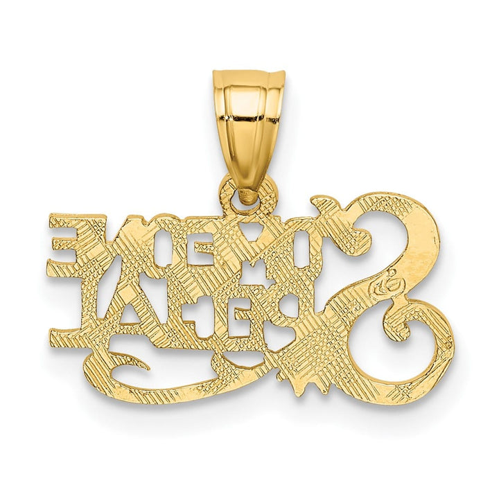 10K Yellow Gold Solid Polished Small Someone Special Charm