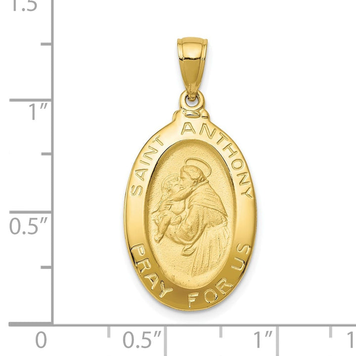 10K Yellow Gold St. Anthony Oval Medal