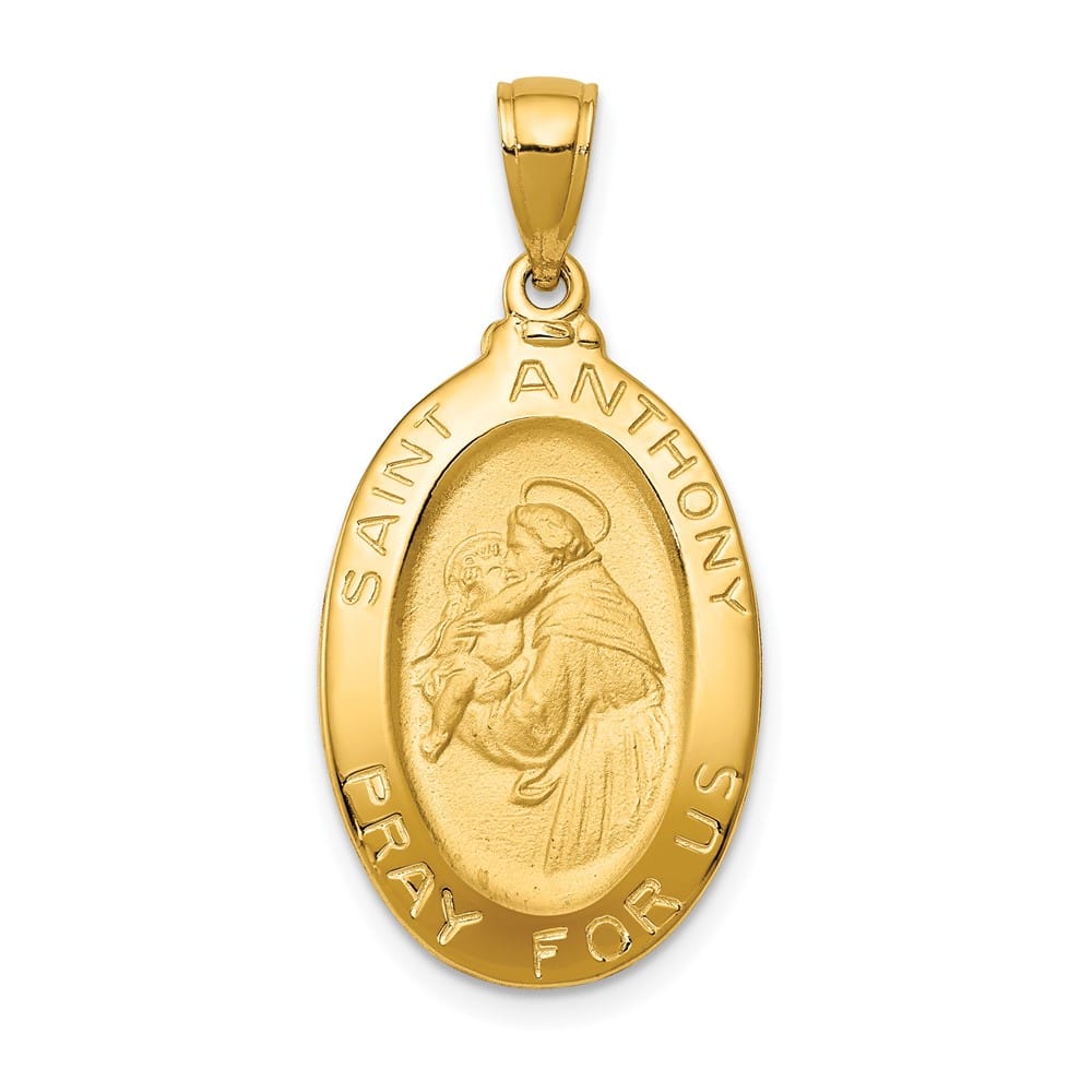 10K Yellow Gold St. Anthony Oval Medal