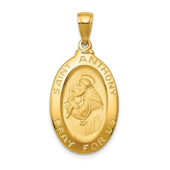 10K Yellow Gold St. Anthony Oval Medal