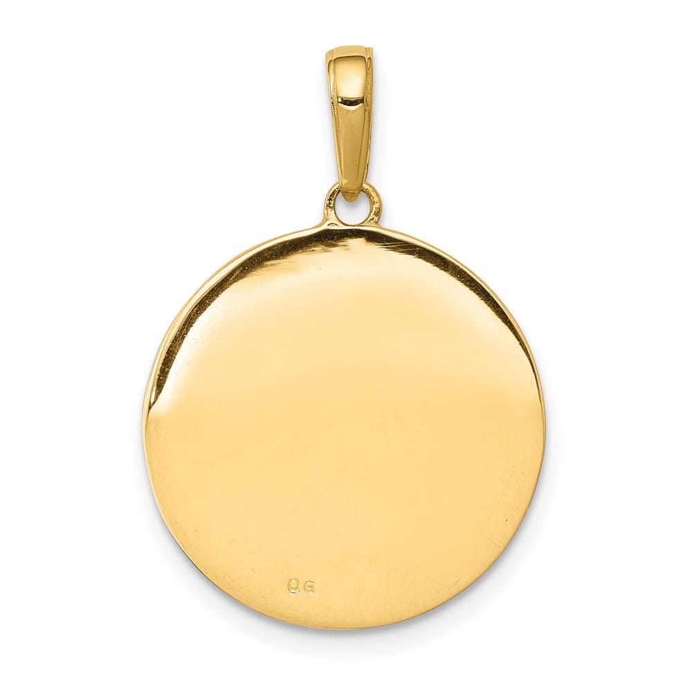 10K Yellow Gold St. Anthony Round Medal