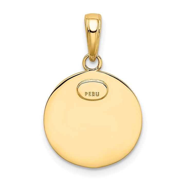10K Yellow Gold St. Christopher Round 14.63 mm x 14.64 mm Medal