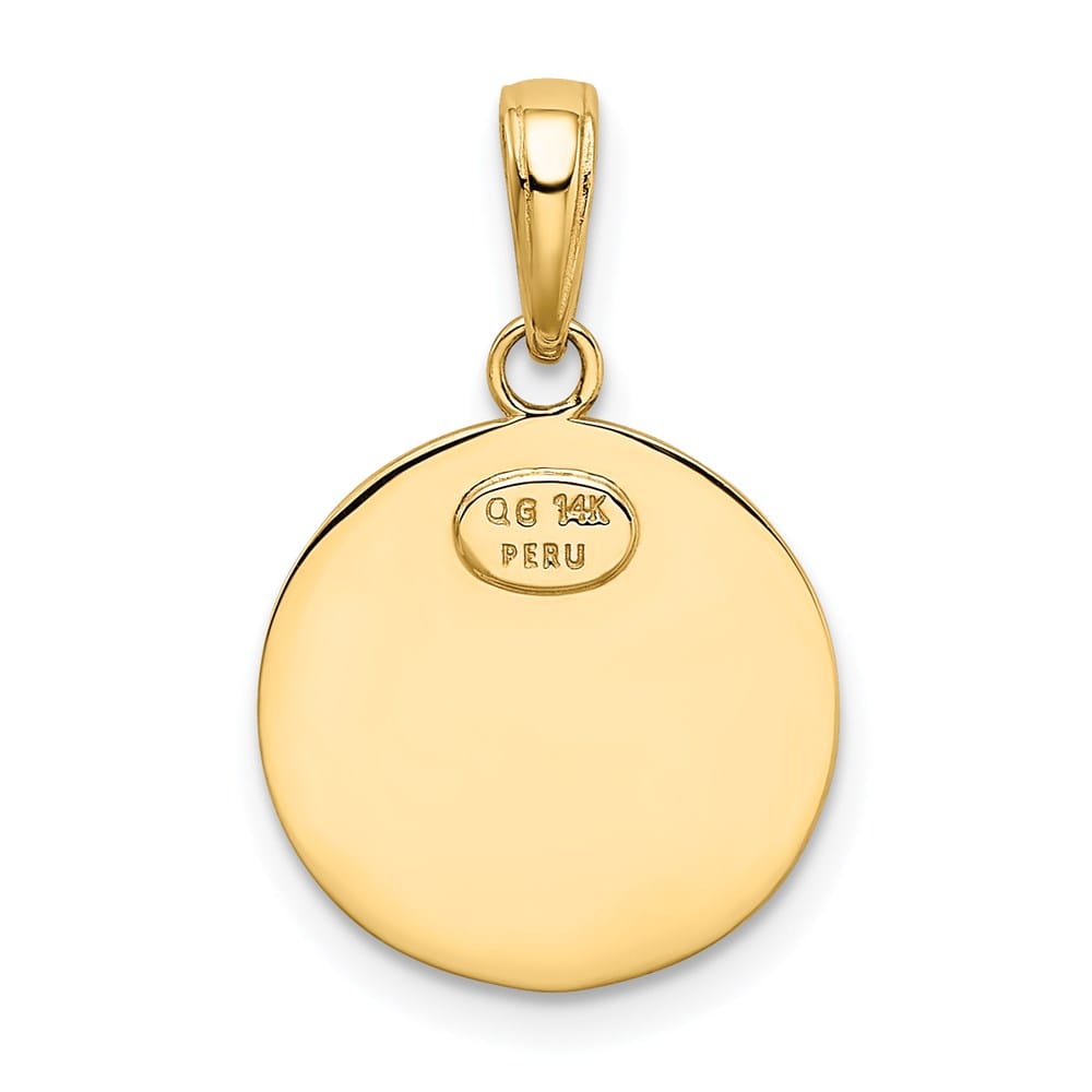 10K Yellow Gold St. Christopher Round 14.63 mm x 14.64 mm Medal