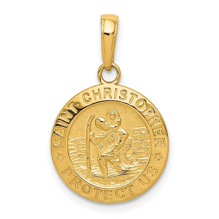 10K Yellow Gold St. Christopher Round 14.63 mm x 14.64 mm Medal