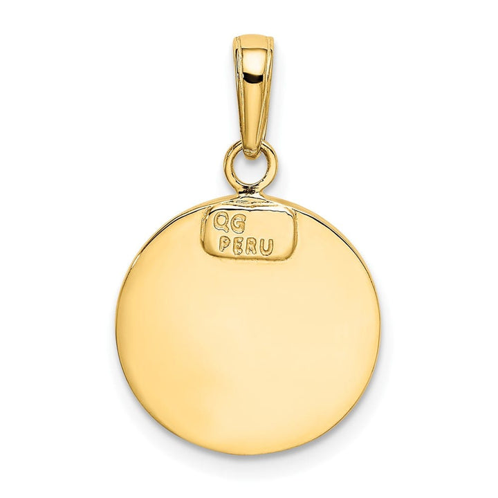 10K Yellow Gold St. Michael Round Medal
