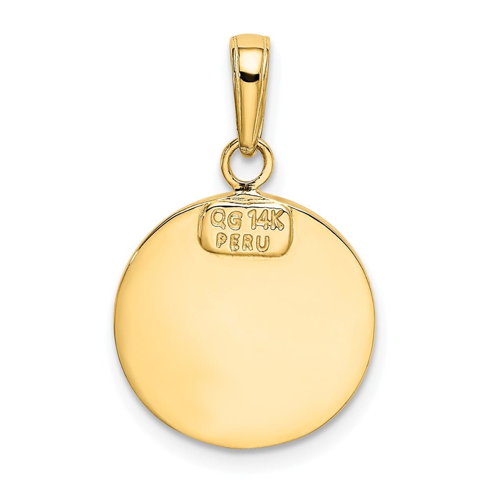 10K Yellow Gold St. Michael Round Medal