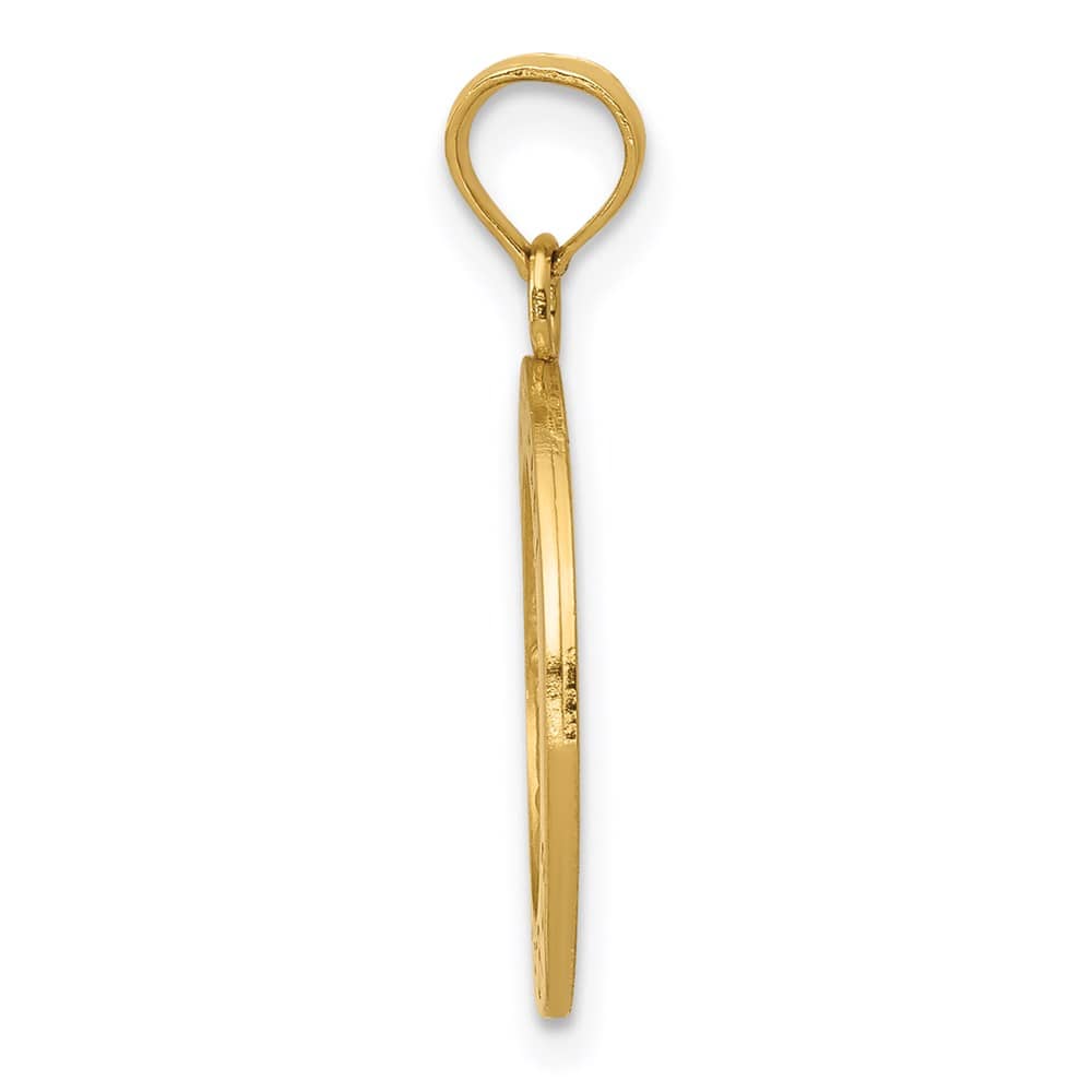 10K Yellow Gold St. Michael Round Medal
