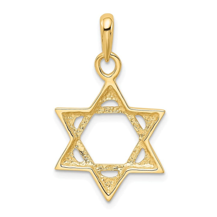 10K Yellow Gold Star of David 18.73 mm x 17.31 mm Pendant