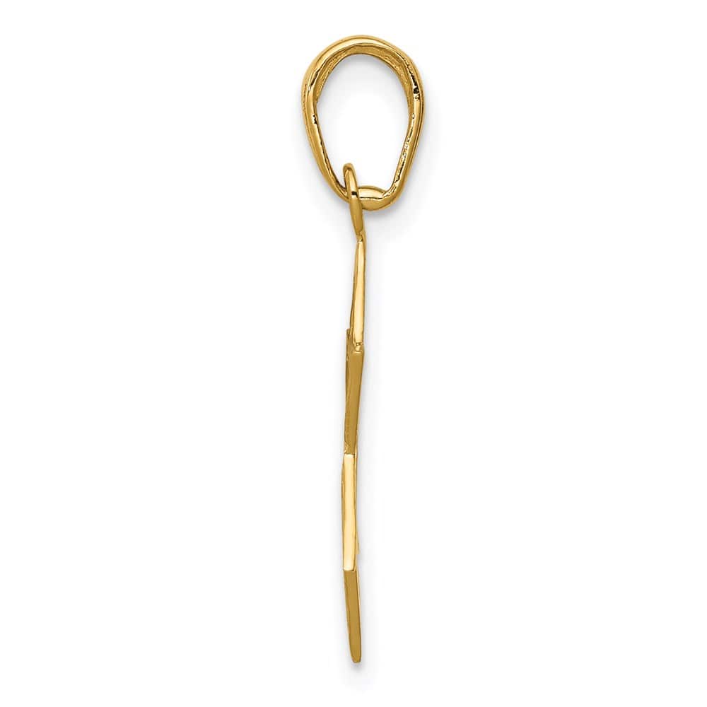 10K Yellow Gold Star of David 20 mm x 15 mm Pendant