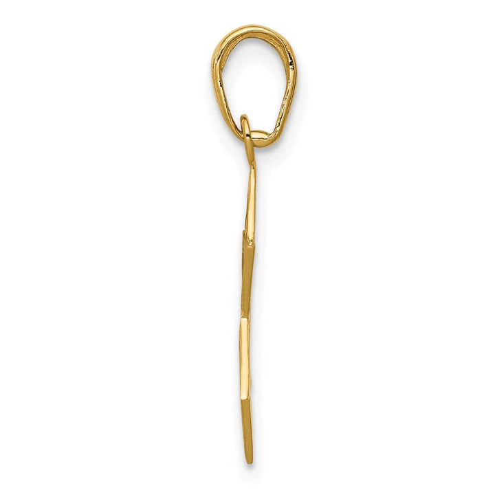 10K Yellow Gold Star of David 20 mm x 15 mm Pendant