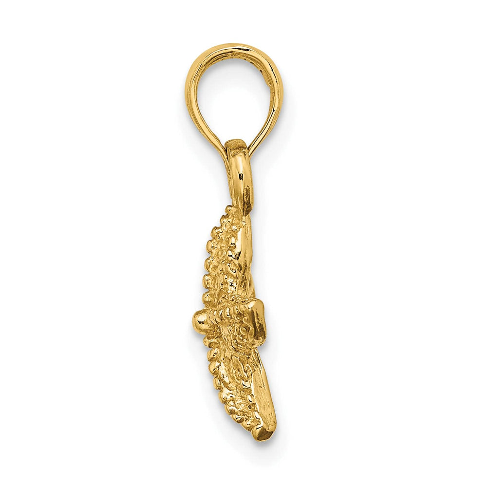 10K Yellow Gold Starfish Charm, Small