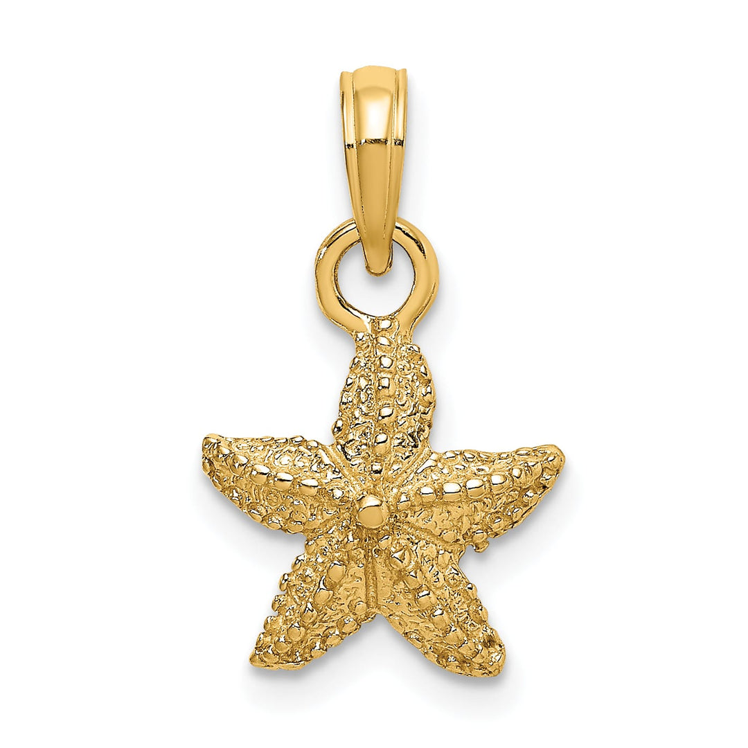10K Yellow Gold Starfish Charm, Small