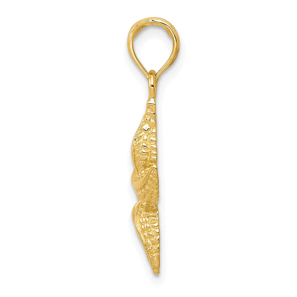 10K Yellow Gold Starfish Pendant
