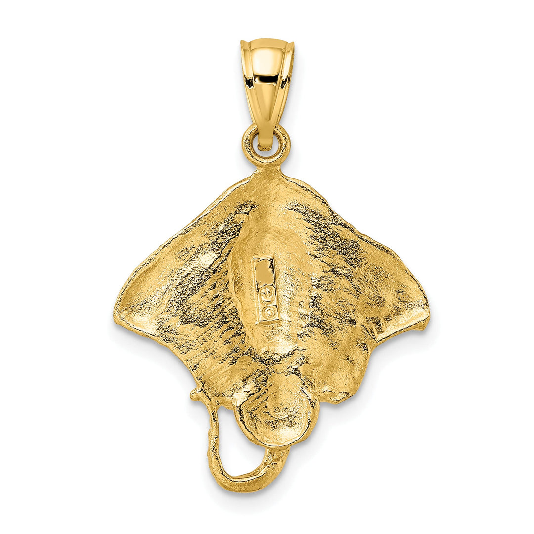 10K Yellow Gold Stingray Charm, Large